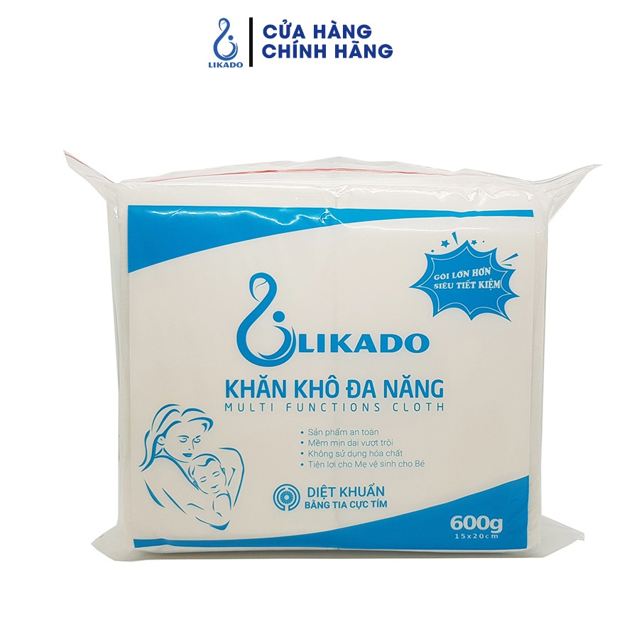 Ảnh Khăn khô đa năng cho bé LIKADO 600g (15x20) (600gr)(SP00304) 1