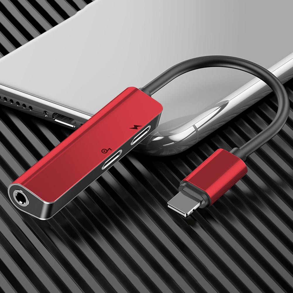 Ảnh Bộ chuyển cổng ip sang Dual ip + Audio AUX 3.5mm Baseus L52 cho iP, hỗ trợ đàm thoại 3