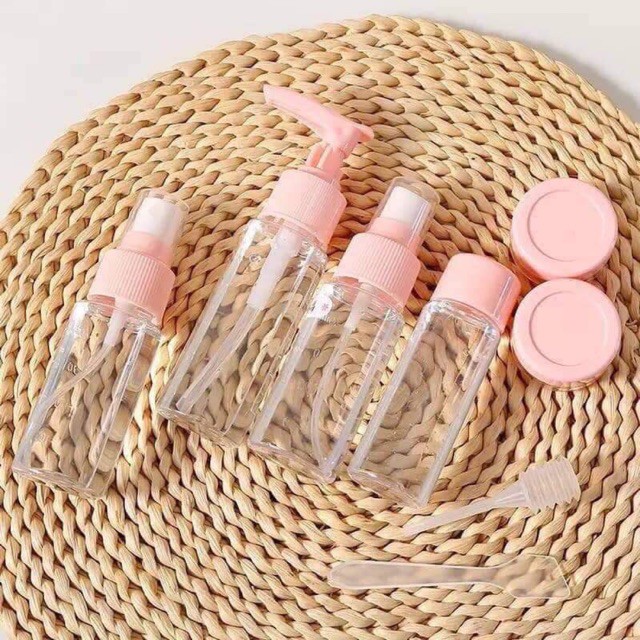 Combo Bộ Chiết Mỹ Phẩm Siêu Xinh 3, 6, 7, 8, 9, 11 Món, Bộ Chiết Mỹ Phẩm Du Lịch Nhiều Món- Tiện Ích