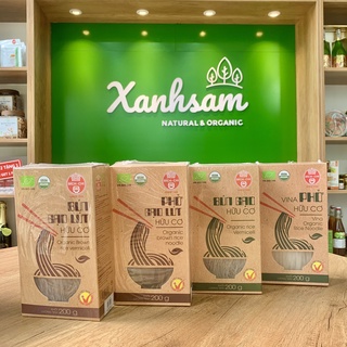 Bún/ Phở Gạo Lứt Hữu Cơ Bích Chi 200g - Xanhsam Natural & Organic