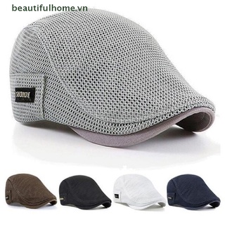 [beautifulhome] Mũ Nồi Beret Phối Lưới Thoáng Khí Cho Nam [beauty]