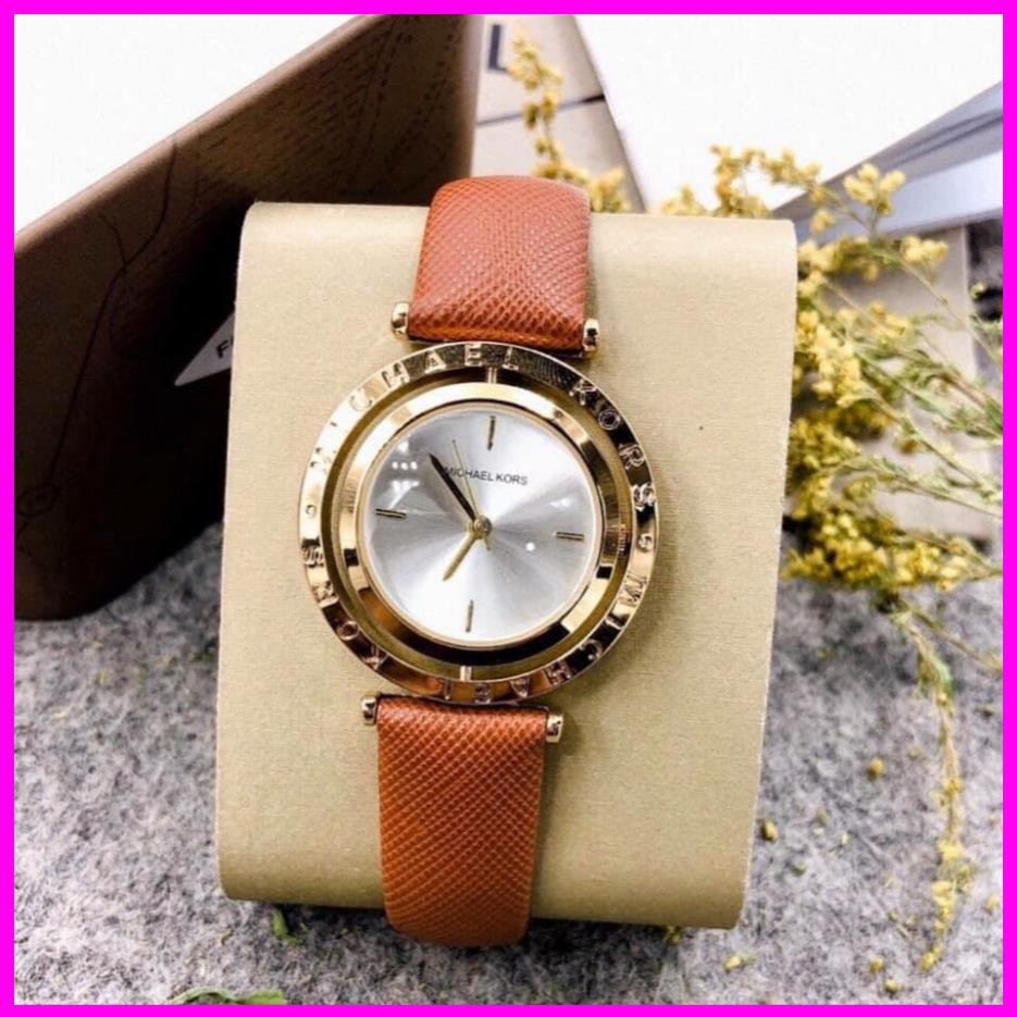 ng h n Michael kors MK360 d y da cao c p m t xoay ng h MK