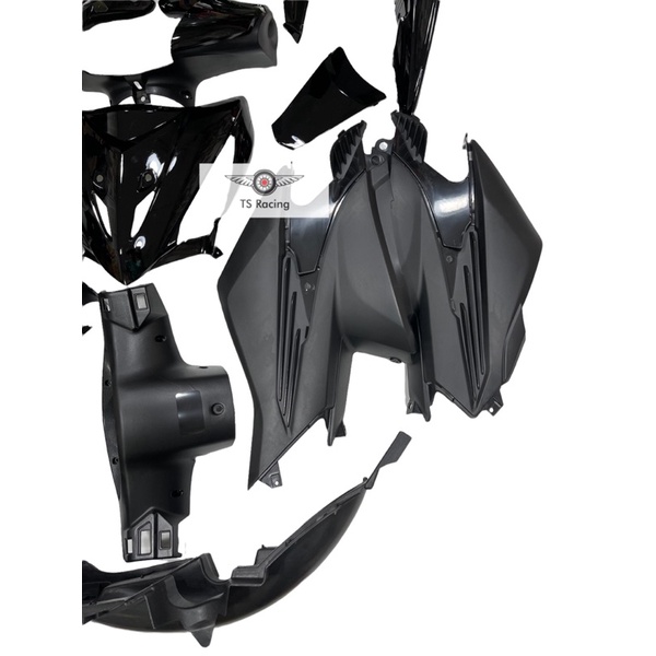Dàn áo wave RSX100 màu đen - tặng team 3 lớp