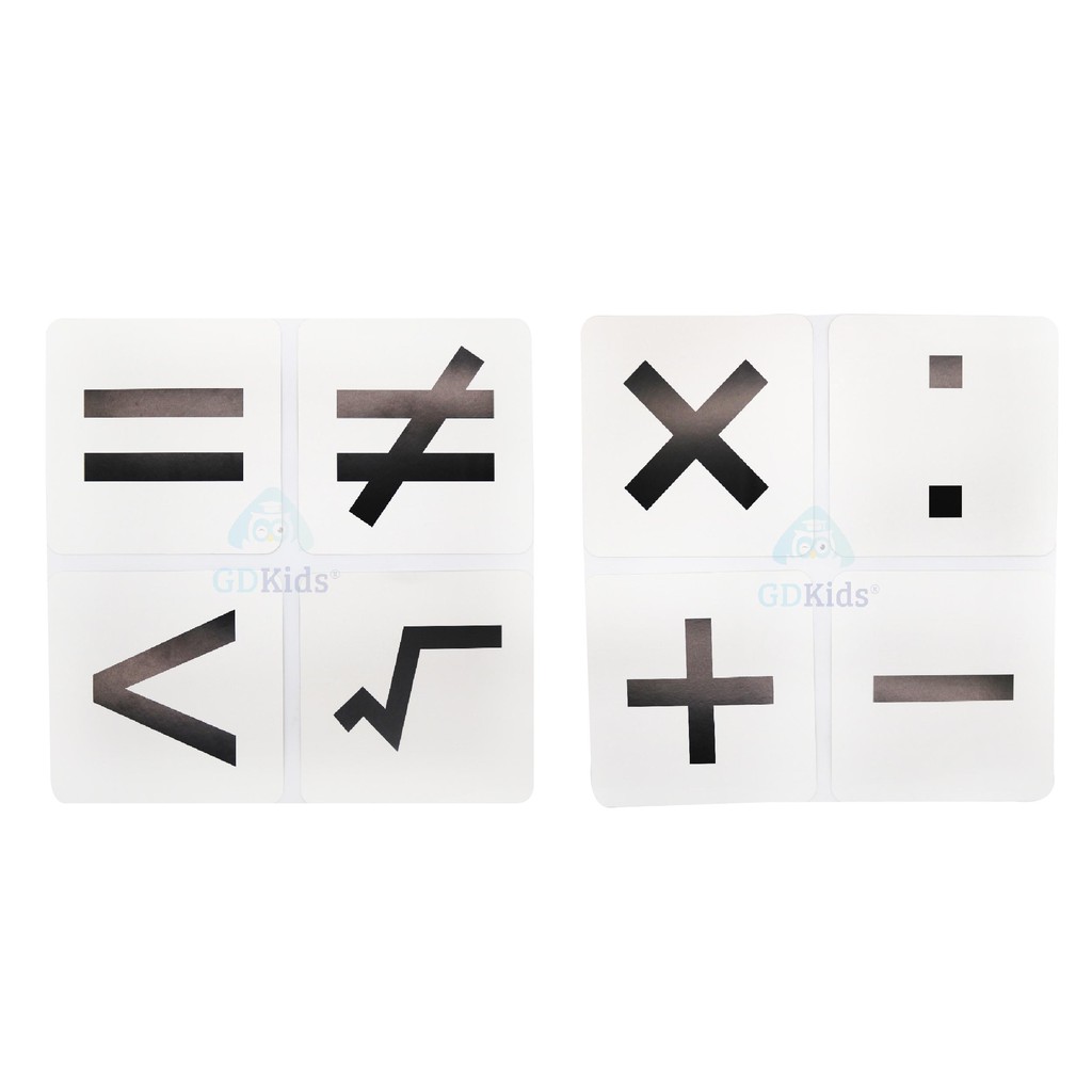 Ảnh Flashcard Dạy Trẻ Học Toán Glenn Doman- Bộ 59 Thẻ Học Thông Minh Phát Triển Tư Duy Logic Cho Trẻ Từ 0-6 Tuổi 4