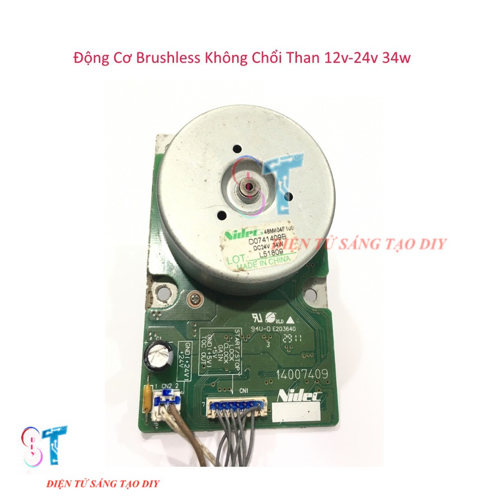 Động Cơ Brushless Không Chổi Than 12V-24V 34W trục 6mm | Shopee Việt Nam