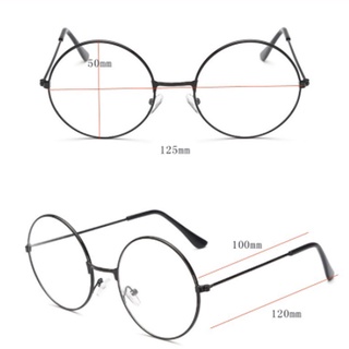 Kính mắt khung kim loại tròn cổ điển Retro Nữ / Nam Unisex 4 màu có sẵn