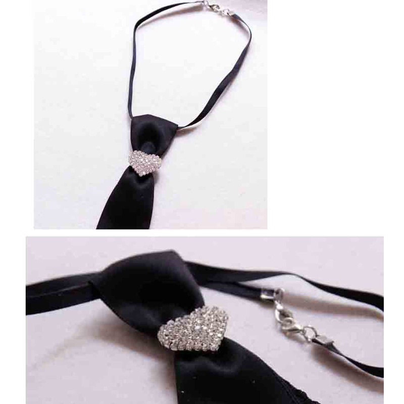 Woke Nam Nữ Bé Trai Vintage Có Thể Điều Chỉnh Cà Vạt Gothic Steampunk Cho Kim Cương Giả Dây Kim Loại Dây Buộc Pre-Tied Sang Trọng Decorati