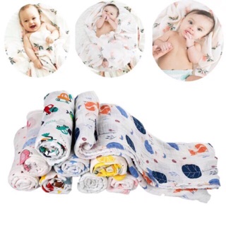 Khăn xô Muslin dài 1m-1m2 cho bé K0005