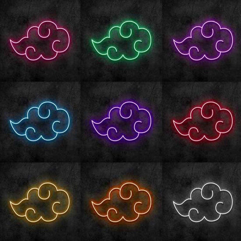 Đèn Trang Trí Naruto Akatsuki LED Neon Sign - Đèn decor phòng, đèn tiktok