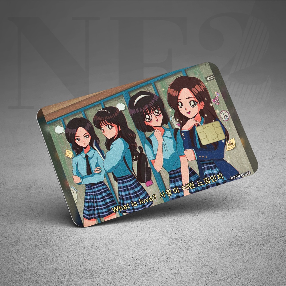 Miếng Dán Trang Trí HANAVBARA - Decal Sticker Thẻ ATM (Thẻ Chung Cư, Thẻ Xe, Debit, Credit) NF2