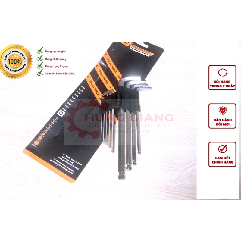 Bộ Lục Năng Đầu Bi 9 Món YongLi Đa Năng Phù Hợp Mọi Loại ốc