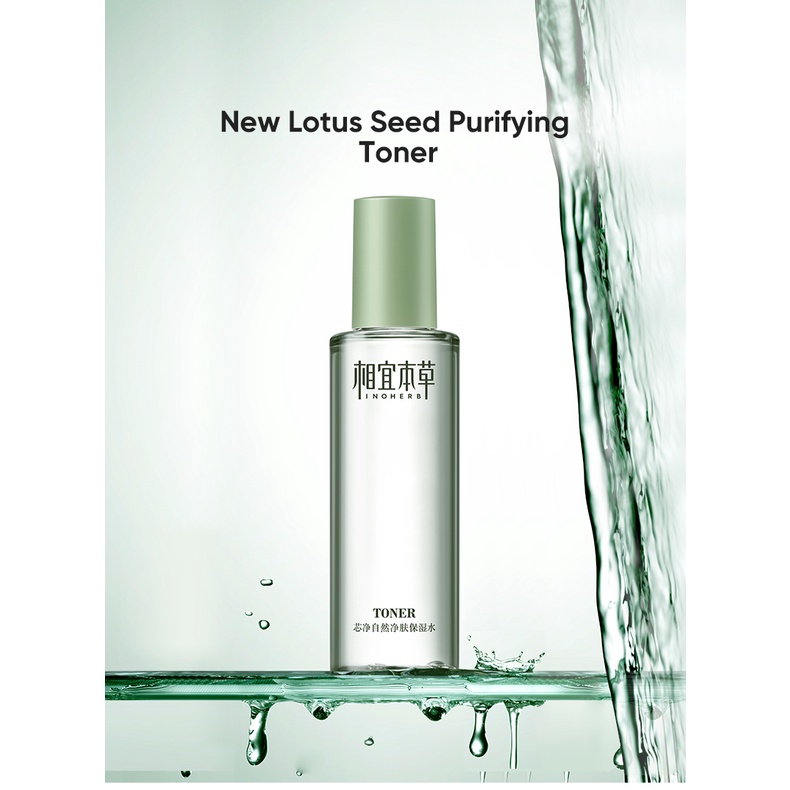 Ảnh Toner INOHERB hạt hoa sen làm sạch da - Lotus Seed Purifying 200ml 1