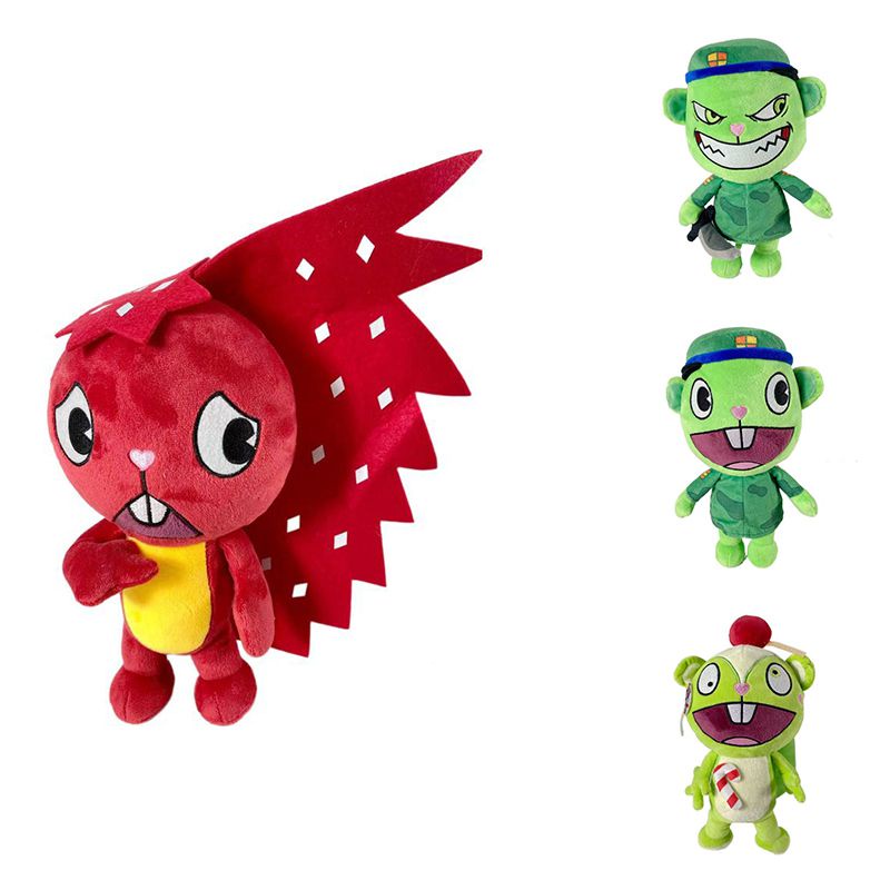 Tree Friends Hoạt Hình Vui Vẻ Xung Quanh Búp Bê Htf Flippy Đồ Chơi Nhồi Bông Sang Trọng