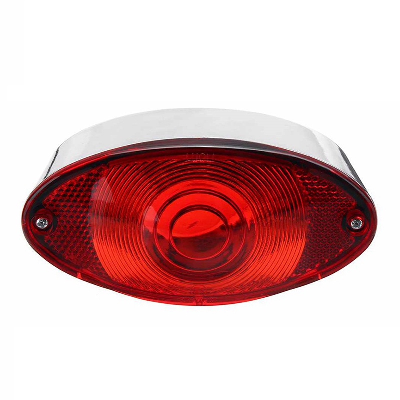 Chrome 12V 15 LED Xe Máy Phanh Dừng Chạy Đuôi Đèn LED Phía Sau Motocross Moto ATV Bụi Bẩn Xe Đạp Cho Chopper