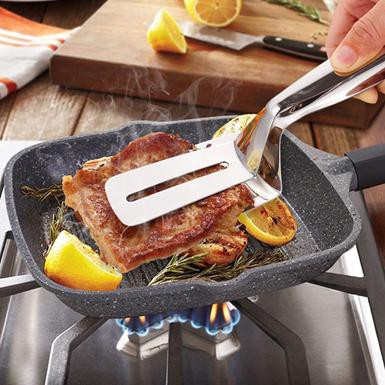 Dụng cụ nhà bếp kẹp Inox chiên nướng thực phẩm đa năng