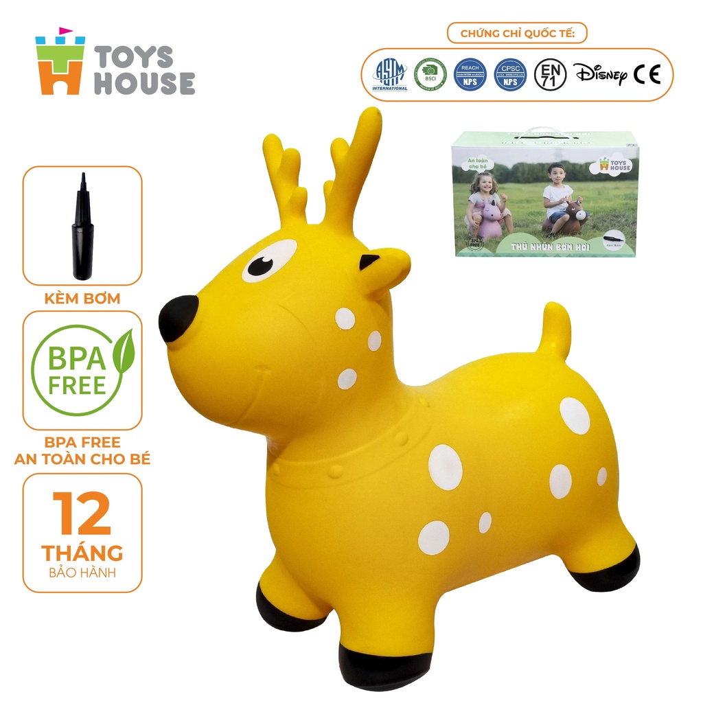 Ảnh Thú Nhún Trẻ Em Cao Cấp Toyshouse (có kèm bơm và hộp) 2