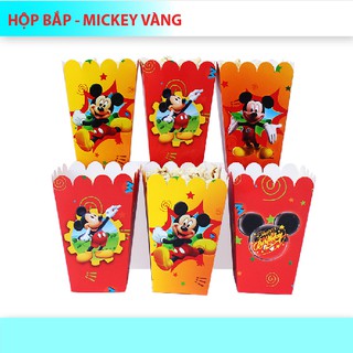 (9 Mẫu)Hộp đựng bắp + tem cắm mẫu bé trai SET 6 cái