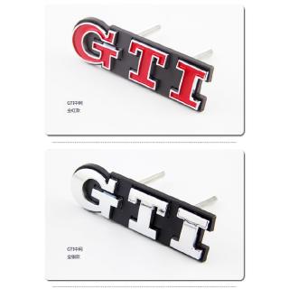 1 X Volkswagen golf MK6 MK7 Polo Jetta Passat GTI 3D kim loại phía trước lưới tản nhiệt logo huy hiệu cơ thể nhãn dán
