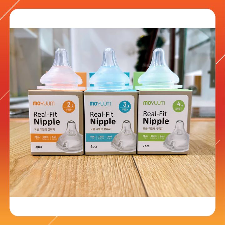 [Chính hãng] Núm Ti Thay Thế Bình Moyuum Hàn Quốc Đủ Size | Shopee Việt Nam