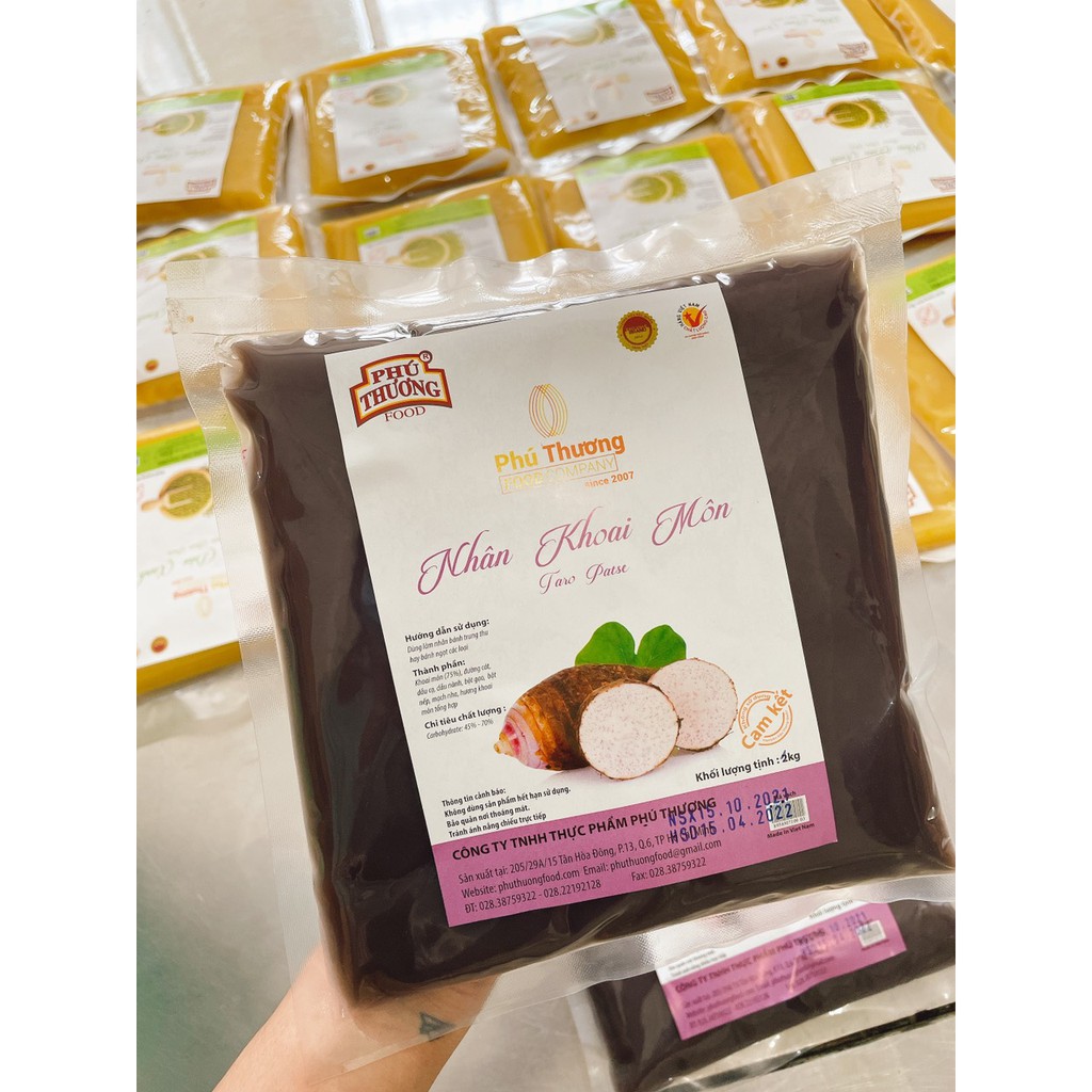 Nhân làm bánh khoai môn 💥 HÀNG LOẠI 1 💥 nhân sên Phú thương chuyên dụng làm bánh trung thu - 1kg