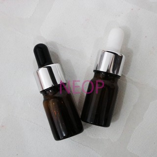 [XẢ KHO] Lọ Tinh Dầu Thủy Tinh Thân Nâu 5ml Nắp Bóp Giọt lẻ size