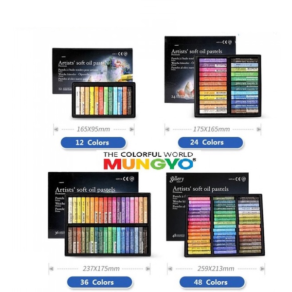 Mungyo Gallery Artists' Soft Pastels - Set of 12