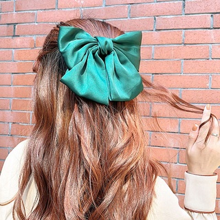Nơ Kẹp Tóc Nơ Lớn Kẹp Tóc Nữ Cô Gái vải Satin Nữ Kẹp Tóc