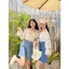 ÁO TRỄ VAI HOA CỘT NƠ NGỰC XINH XẮN - FLORA CROPTOP