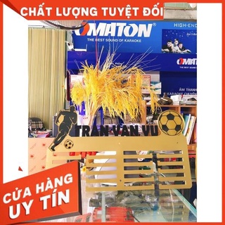 [FreeShip] (Hot) Giá treo huy chương Bóng đá 5 tầng. kt 58x35 Cm chữ Đen mờ sang chảnh
