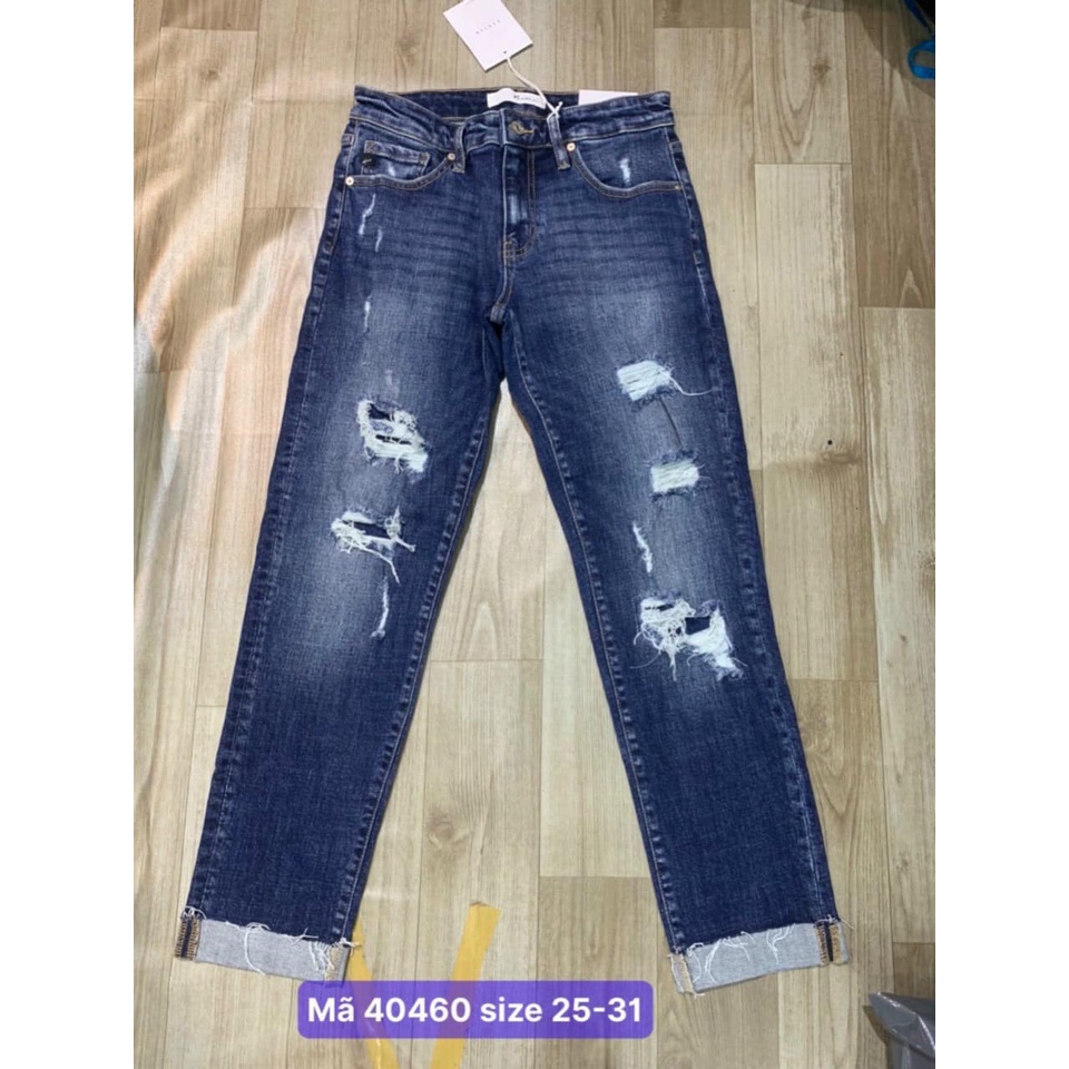 Quần jean dáng boyfriend Kancan dư xịn (50-80kg)