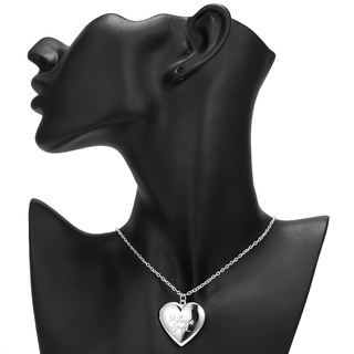 COME Heart Locket Mặt dây chuyền dành cho nữ Vòng cổ khung ảnh có thể mở cho gia đình