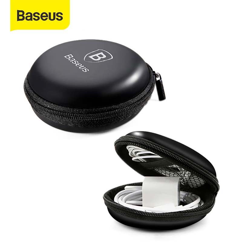 Túi Baseus thân cứng mini đựng tai nghe/cáp sạc USB/thẻ nhớ SD TF