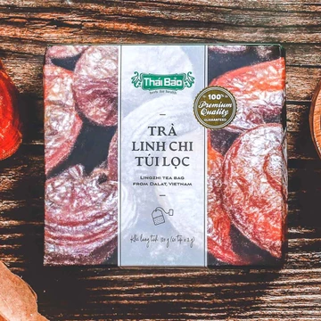 Trà linh chi túi lọc Langfarm x Thái Bảo - Thảo mộc cho sức khoẻ, thơm dịu vị thiên nhiên, sản xuất tại Đà Lạt
