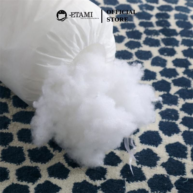 Ảnh Ruột gối ôm bông gòn kích thước 35x100cm cao cấp ETAMI bông gòn kháng khuẩn gối đầu nằm êm ái 3