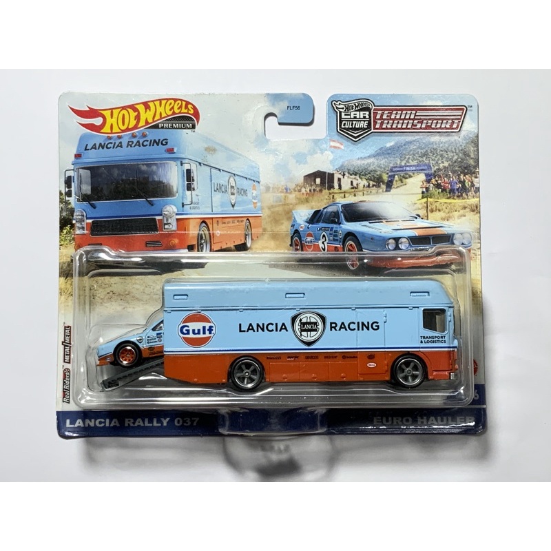 Hot Wheels Team Transport Lancia Rally 037 Gulf #26 - Échelle 1/64 - Neuf