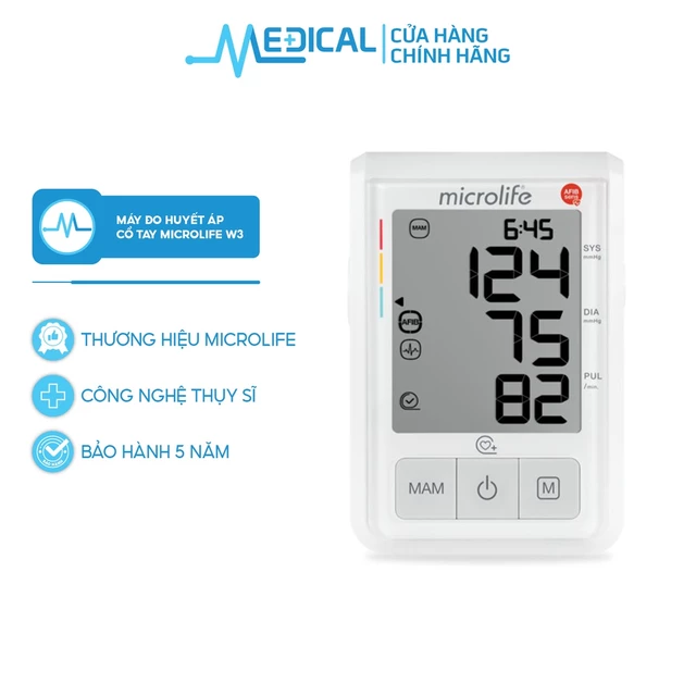 Máy đo huyết áp MICROLIFE B3 AFIB Advanced công nghệ AFIBsens cảnh báo rung nhĩ - MEDICAL