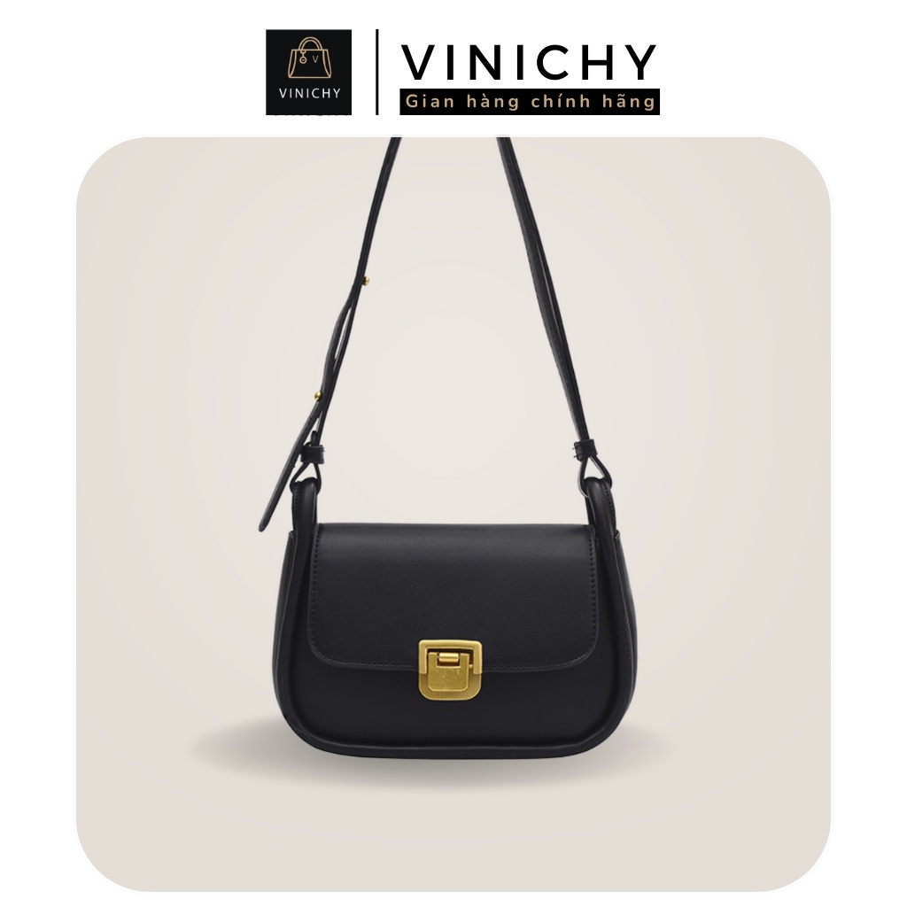 Túi xách nữ đeo chéo, đeo vai đi chơi, đi học VINICHY, da đẹp, thời trang cao cấp size 22cm HA235