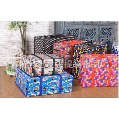 [ĐỦ SIZE - SIÊU TO] [SALE KHỦNG] Túi Bạt Dứa có 2 dây kéo - nhiều màu sắc