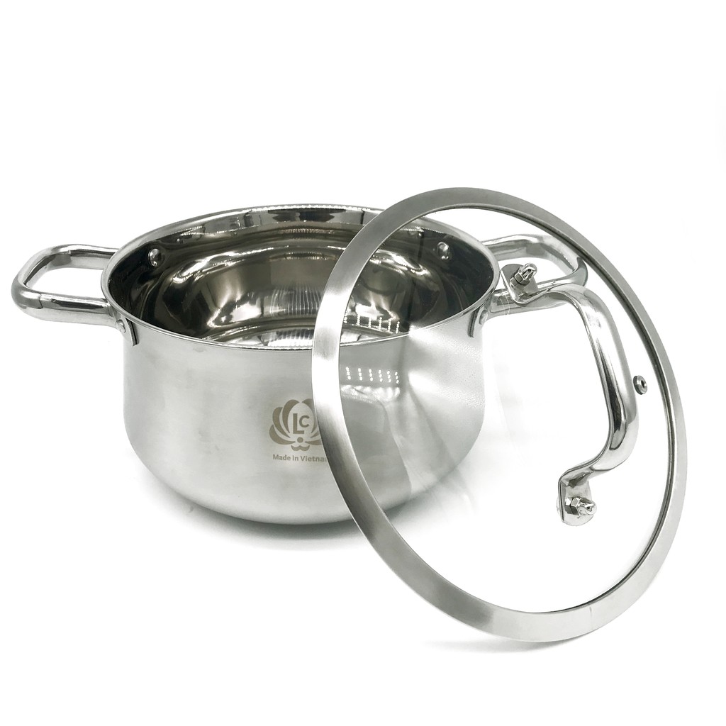 Ảnh Nồi inox cao cấp HG Mart nắp kính cường lực bền và chống vỡ tốt [Bảo hành 12 tháng] 3