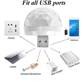 Xe Ô Tô Tự Động USB DJ RGB Mini Âm Nhạc Nhiều Màu Sắc Âm Thanh LED USB-C Apple Ngày Lễ Tiệc Karaoke Khí Quyển Đèn Chào Mừng 5V Bóng Đèn Laser