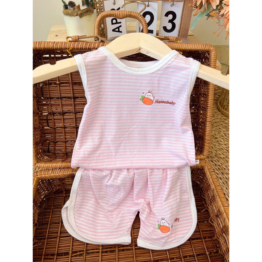 Bộ Cotton Xuất Dư Chất Cotton Mềm Mịn Cho Bé