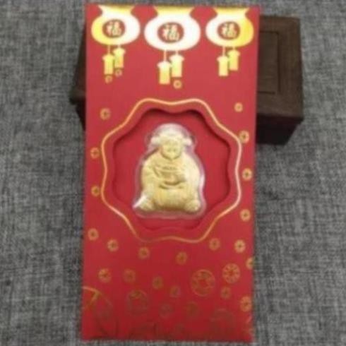 Bao Lì Xì Thần Tài mạ vàng may mắn