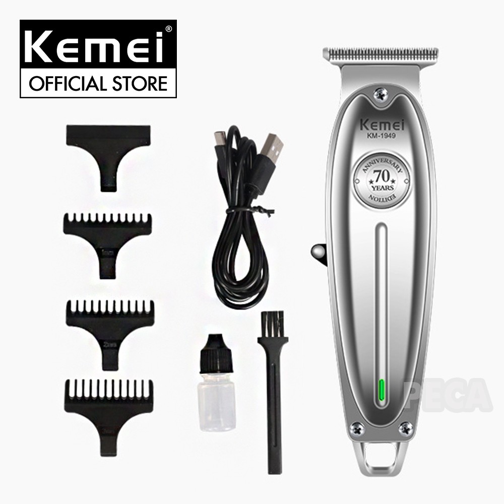 Ảnh Tông đơ chấn viền Kemei KM-1949 không dây chuyên nghiệp, có thể khắc tatoo cạo trắng, cạo đầu siêu nhẹ siêu sát 2