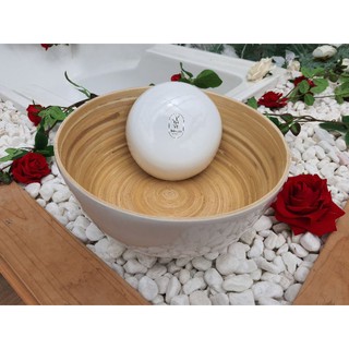 chậu tre ngâm chân+ bát ngâm tay dùng cho spa, tiệm nail