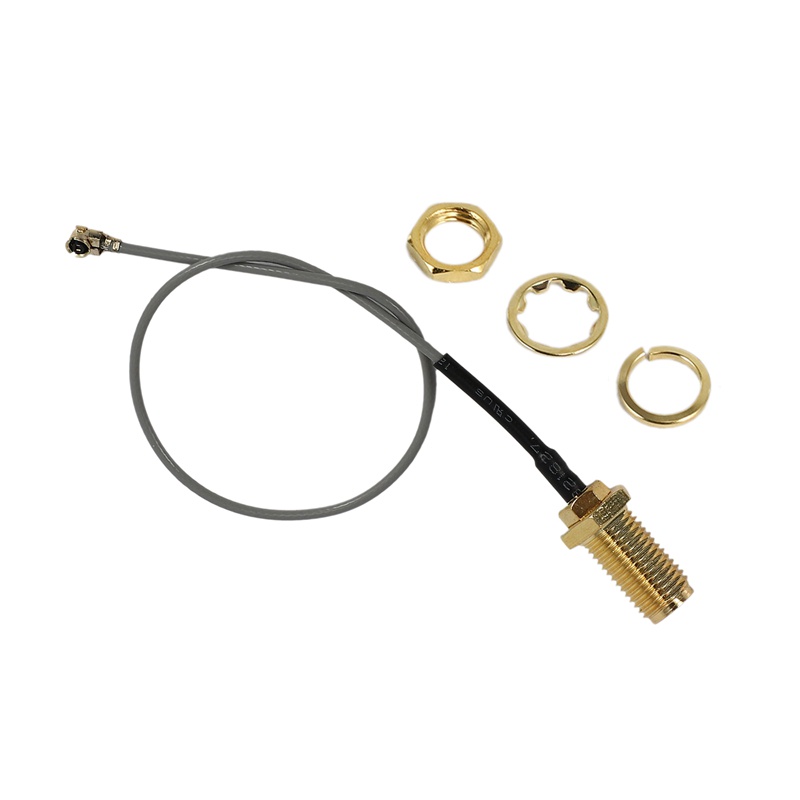 IPX / u.fl sang SMA Jack nữ vách ngăn cáp đuôi lợn Mini-PCI 15cm RF Assemblies Vàng
