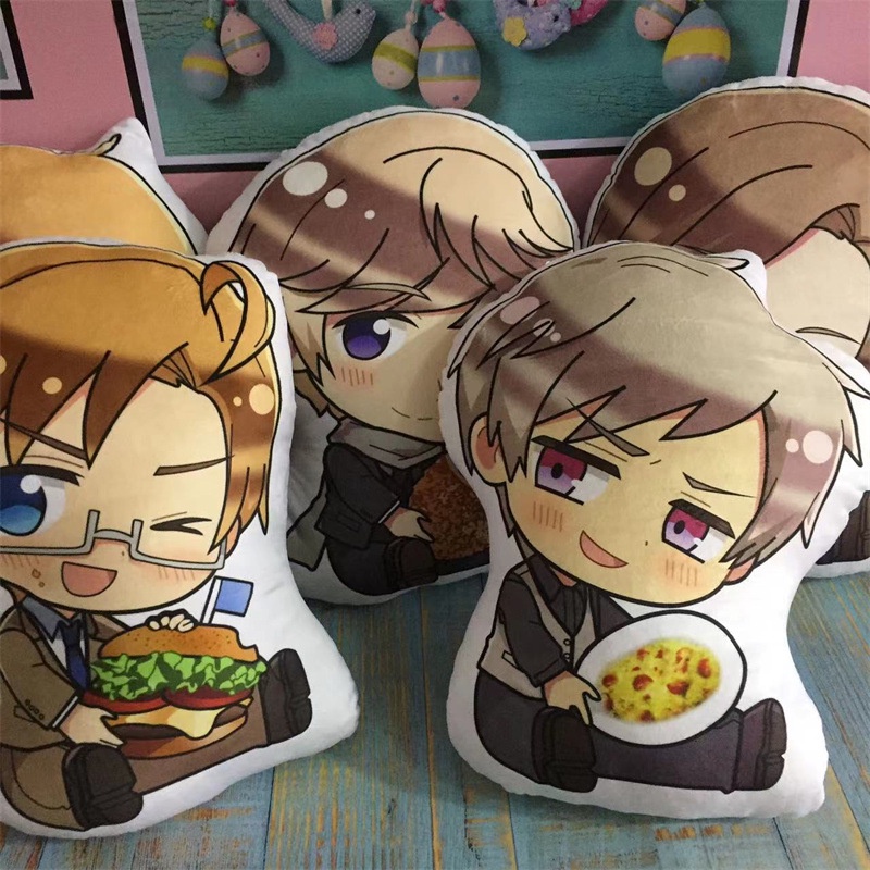Gối Nhồi Bông Hình Hoạt Hình Axis Powers Hetalia Dễ Thương Cho Bé