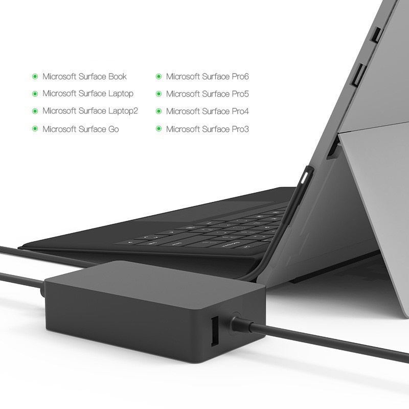 Bộ sạc bộ Microsoft Surface sạc nguồn 102W 15V 6.33A cho Microsoft Surface Laptop 3 2 1, Surface Pro X Pro 7 Pro 6 Pro 5 Pro 4 Pro 3 Surface Book Surface Go | Shopee Việt Nam