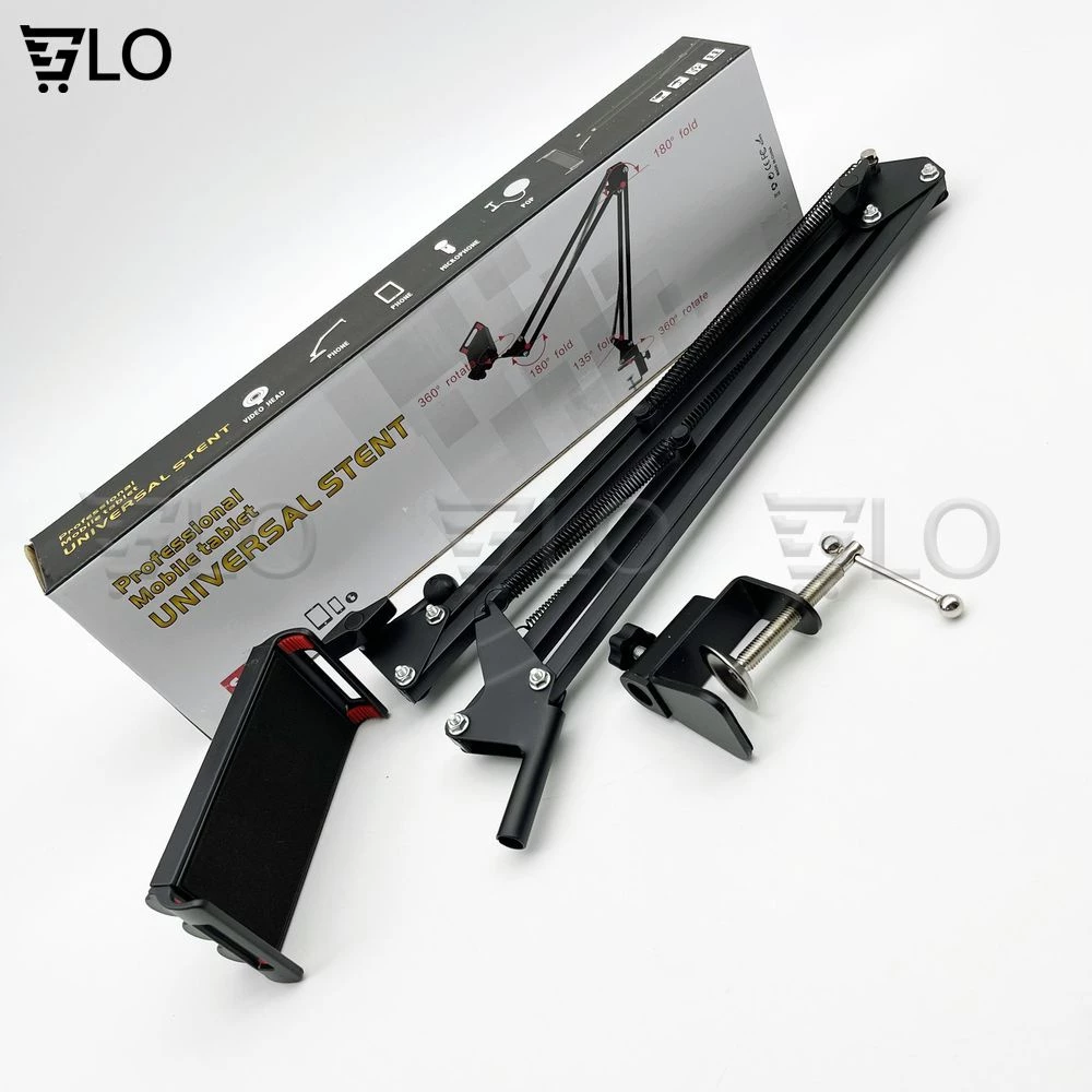 Giá Đỡ Kẹp Ipad, Máy Tính Bảng, Điện Thoại Để Đầu Giường, Cạnh Bàn Xoay 360 Độ