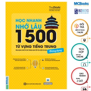 Sách - Combo Học Nhanh Nhớ Lâu 1500 Từ Vựng Tiếng Trung Thông Dụng + Học nhanh nhớ lâu ngữ pháp tiếng Trung thông dụng