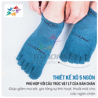 Tất Ngón Chân Vớ Xỏ Ngón Chạy Bộ Thể Thao 5 Ngón Aonijie E4801 E4802 Hạn Chế Phồng Rộp Chân